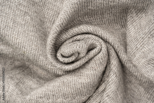 Konstfotografi Grey wool sweater texture as a background.