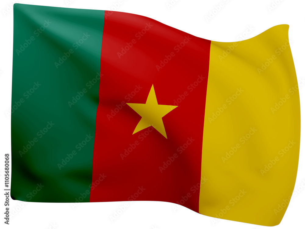 3d Flags Of Cameroon. 3d Flags Of Cameroon.