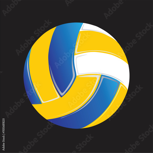 Volleyball ball icon vector. Volleyball illustration. volleyball sports game icon. volleyball ball summer