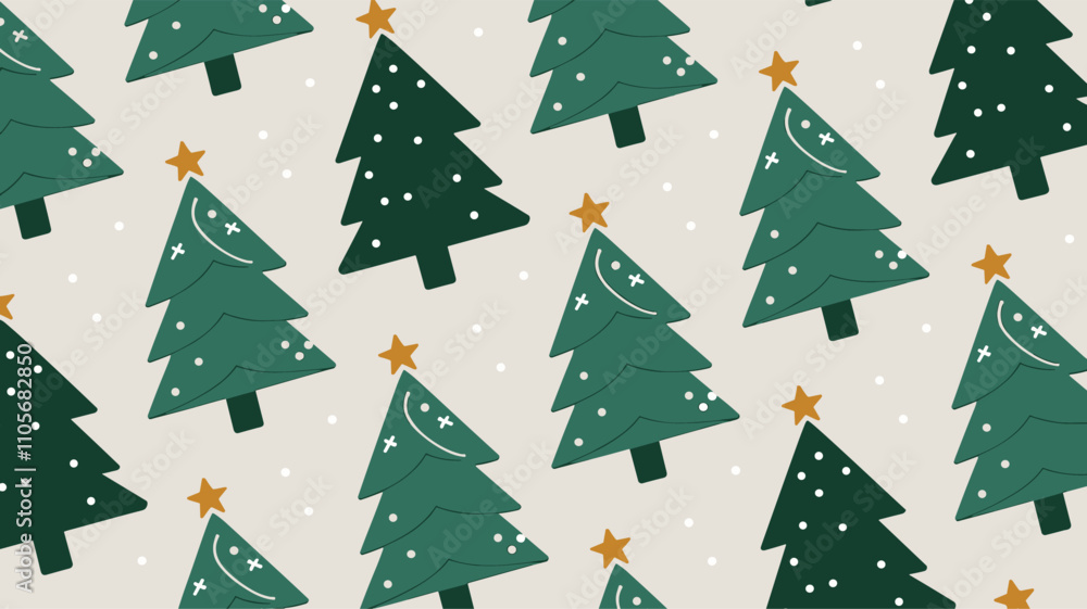 Seamless festive holiday background pattern with colorful Christmas ornaments Seamless festive holiday background pattern with colorful Christmas ornaments