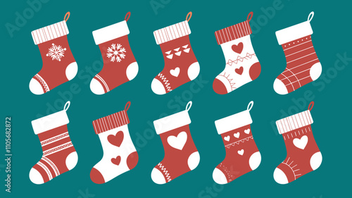 Seamless festive holiday background pattern with colorful Christmas ornaments