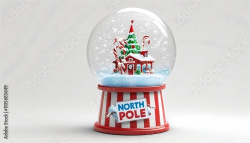 North Pole Snow Globe A Festive Christmas