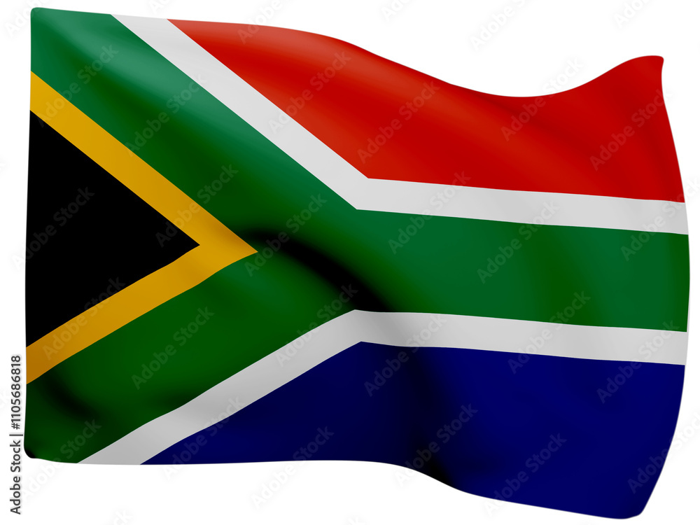 3d Flags Of South Africa. 3d Flags Of South Africa.