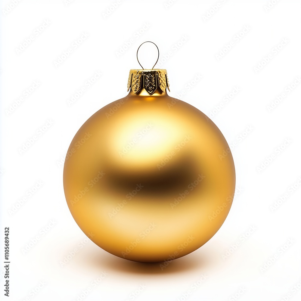 christmas ball isolated on white - Generative AI christmas ball isolated on white - Generative AI