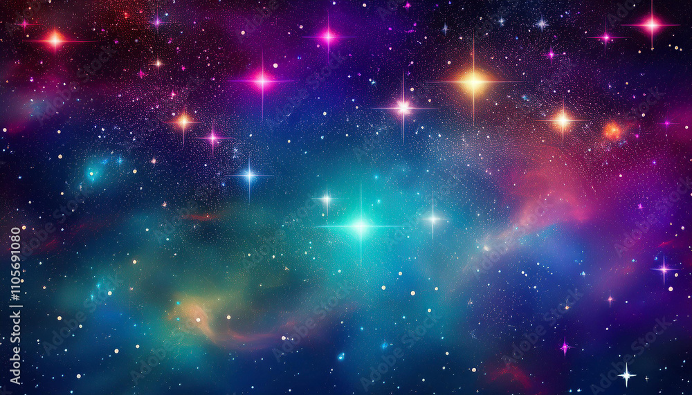 Fototapeta premium background with stars, space galaxy background