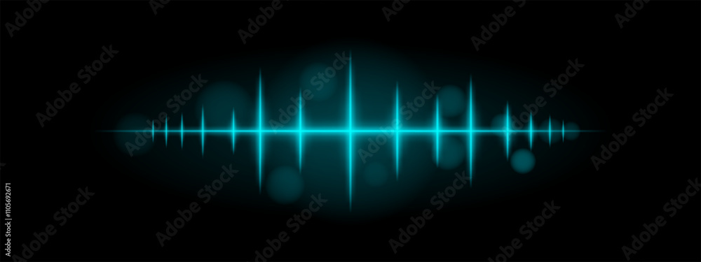 Blue pulse wave. Dynamic glowing waveform, sharp spikes, futuristic light design, energy signal, abstract illumination, modern decor, minimalistic visual effect Blue pulse wave. Dynamic glowing waveform, sharp spikes, futuristic light design, energy signal, abstract illumination, modern decor, minimalistic visual effect
