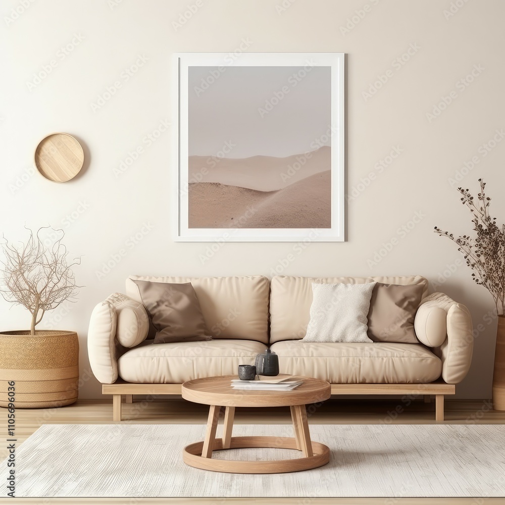 Fototapeta premium modern living room with sofa