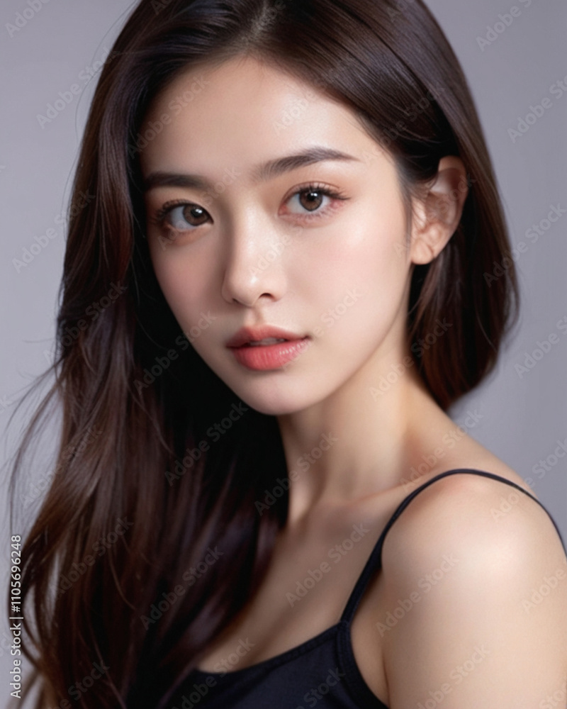 Beauty portrait of a beautiful young woman with glowing skin. Beautiful real face, beauty image.輝く肌を持つ美しい若い女性のビューティーポートレート。美しい素顔、美容イメージ。 Beauty portrait of a beautiful young woman with glowing skin. Beautiful real face, beauty image.輝く肌を持つ美しい若い女性のビューティーポートレート。美しい素顔、美容イメージ。