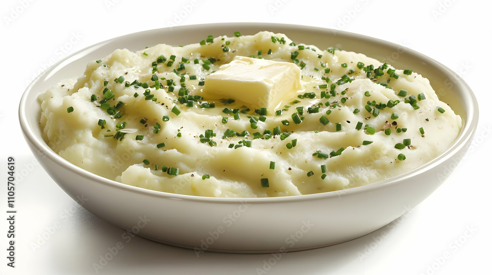 Mashed Potatoes with Butter and Chives - Food Photography Mashed Potatoes with Butter and Chives - Food Photography