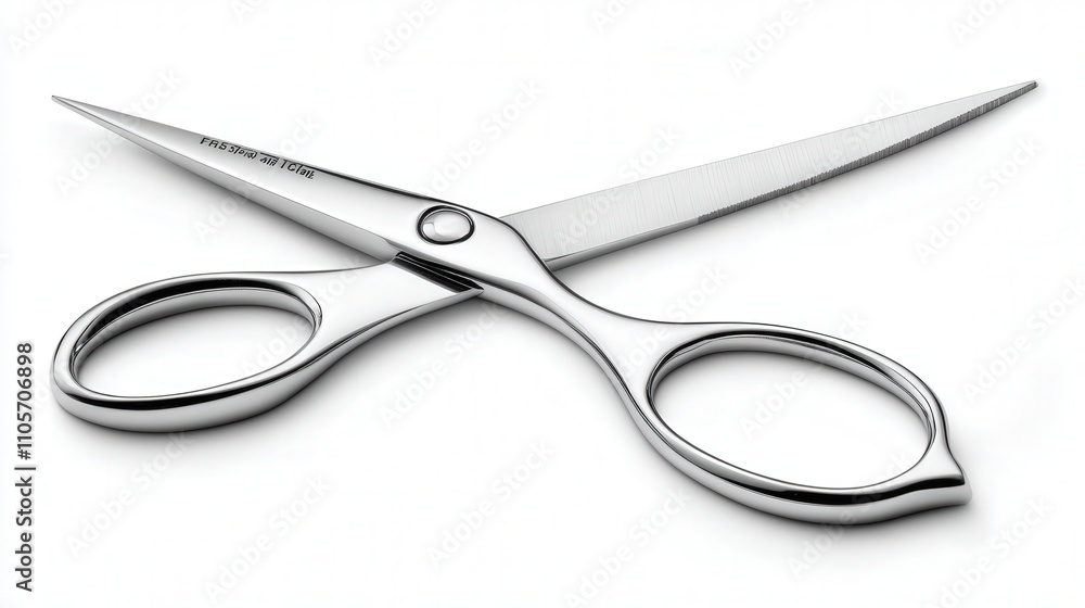 A professional pair of embroidery scissors with fine, sharp blades designed for detailed work. A professional pair of embroidery scissors with fine, sharp blades designed for detailed work.