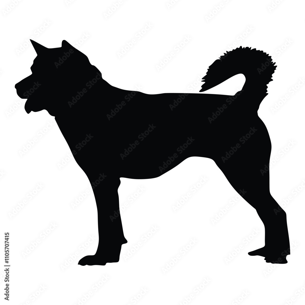 Akita Dog silhouette Akita Dog silhouette
