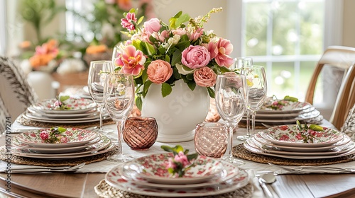 Wallpaper Mural テーブルに置かれた花の装飾 Torontodigital.ca