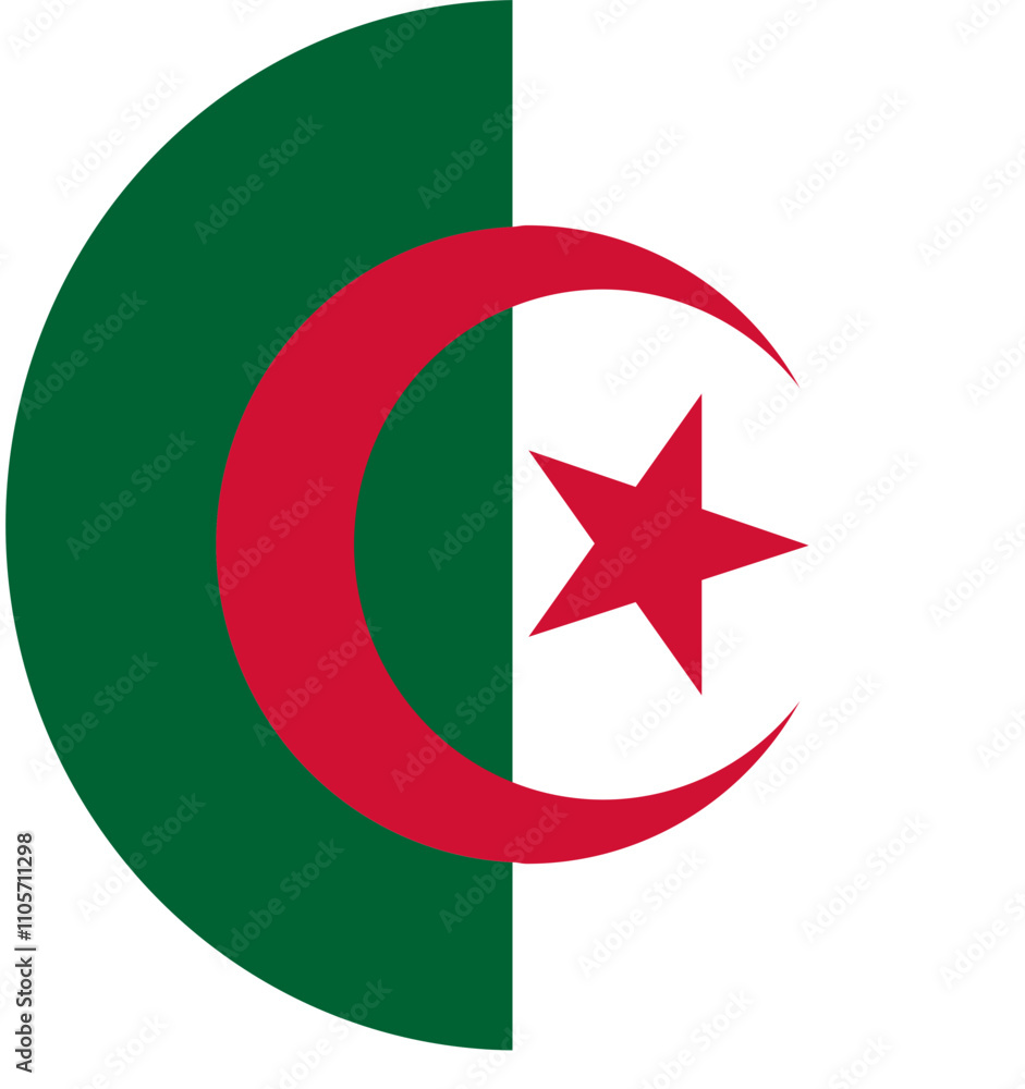 Algeria Falg on Chat Icon Algeria Falg on Chat Icon