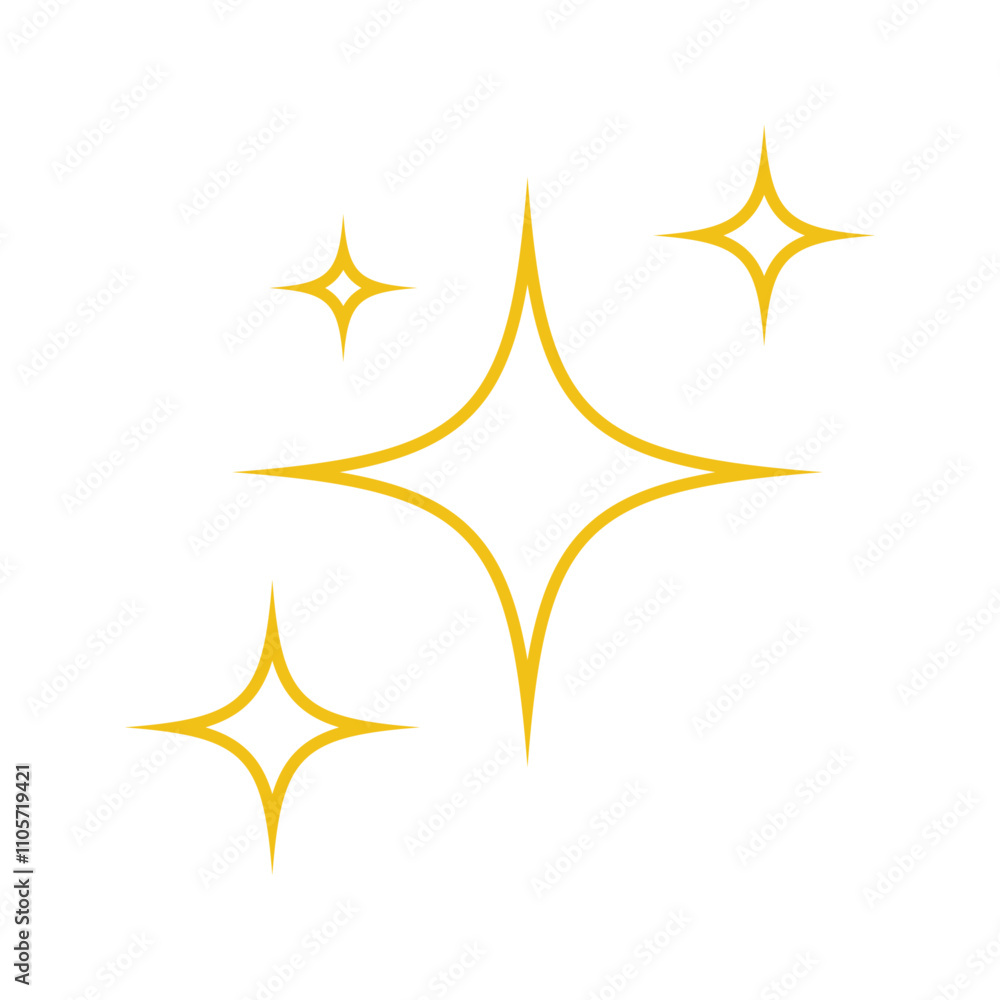 Star sparkles icon Star sparkles icon