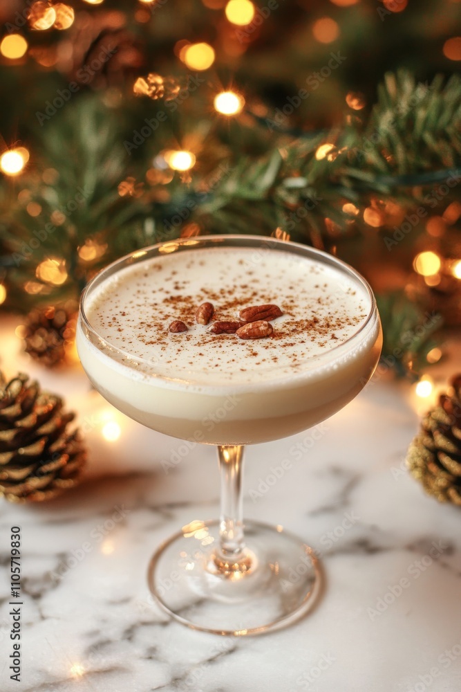 The luxurious champagne cocktail is an ideal addition to a Christmas celebration. The luxurious champagne cocktail is an ideal addition to a Christmas celebration.