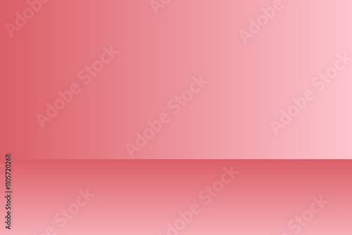 Abstract pink gradient studio room background, 3d empty soft smooth blur backdrop like in a room with spot lights shining on the floor or on the stage, vector illustration design for product display