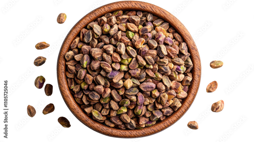 coffee beans in a wooden bowl isolated on white background coffee beans in a wooden bowl isolated on white background