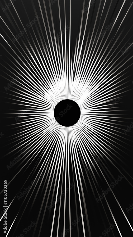 Void Light Rays Radiance encapsulates a mesmerizing interplay of light rays emerging ...