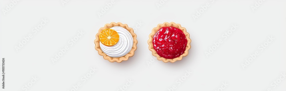 Apple tart cake. Whole pie shown in top view as a food illustration. Blueberry and cherry dessert accompanied by jam. Sweet strawberry pastry with filling and lattice decoration, suitable for a Apple tart cake. Whole pie shown in top view as a food illustration. Blueberry and cherry dessert accompanied by jam. Sweet strawberry pastry with filling and lattice decoration, suitable for a