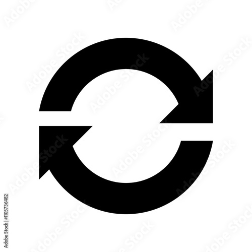 reload icon vector template illustration design