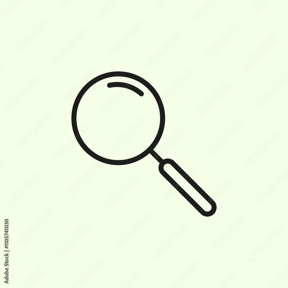 Search icon vector line style. Search logo. Search symbol Search icon vector line style. Search logo. Search symbol
