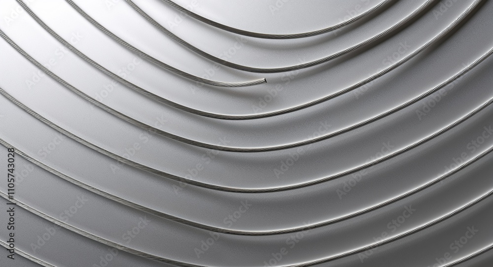 Obraz premium Metal Wire on Silver background design