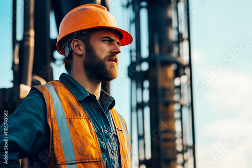 Portrait of a driller at work