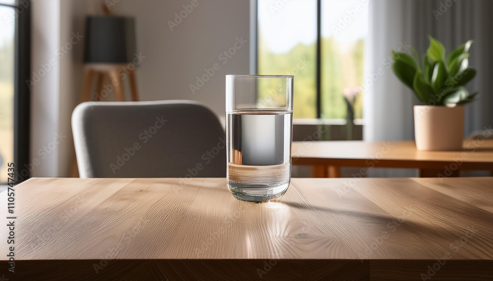 clear water on wooden table indoors clear water on wooden table indoors