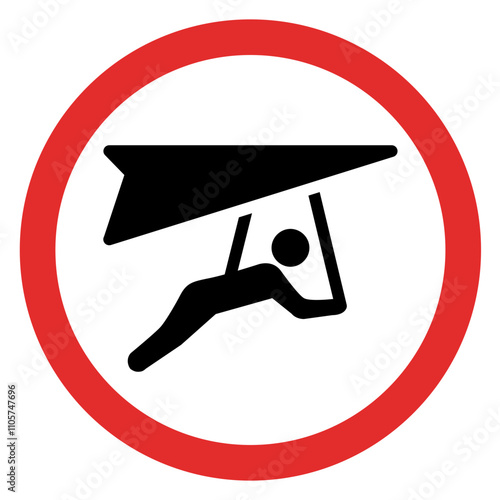 No hang glider sign