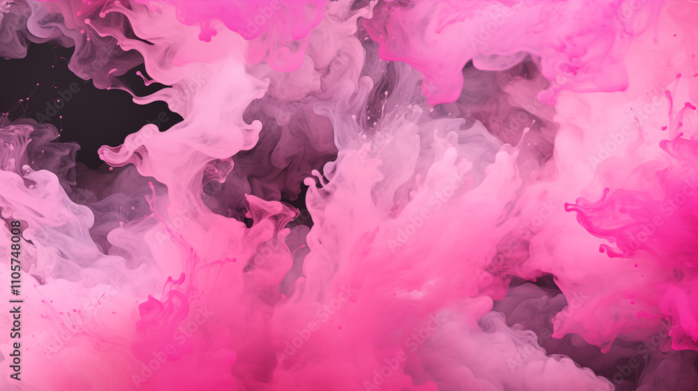 pink paint splash isolated on black background. paint background. pink paint splash isolated on black background. paint background.
