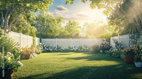 back garden, small garden