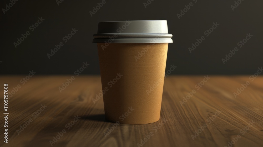 A disposable blank coffee cup A disposable blank coffee cup