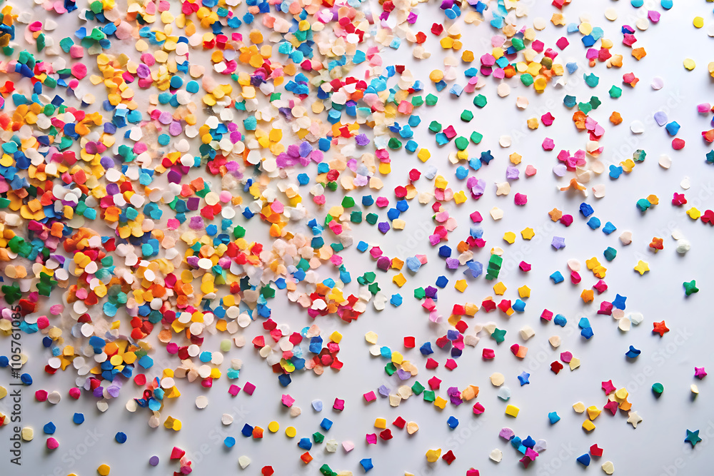 confetti on white confetti on white
