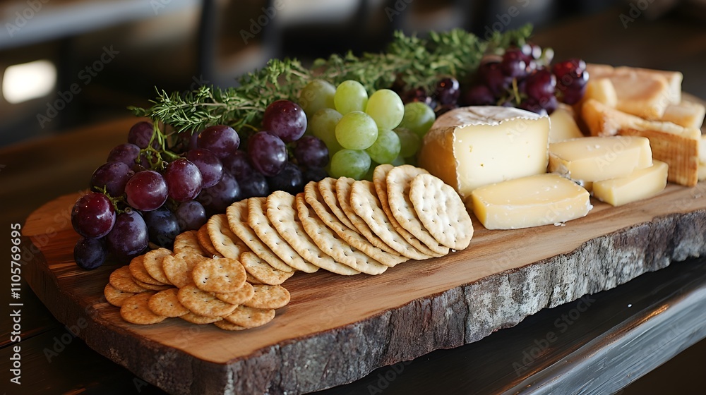 a_rustic_wooden_board_displaying_a_variety_of_art a_rustic_wooden_board_displaying_a_variety_of_art