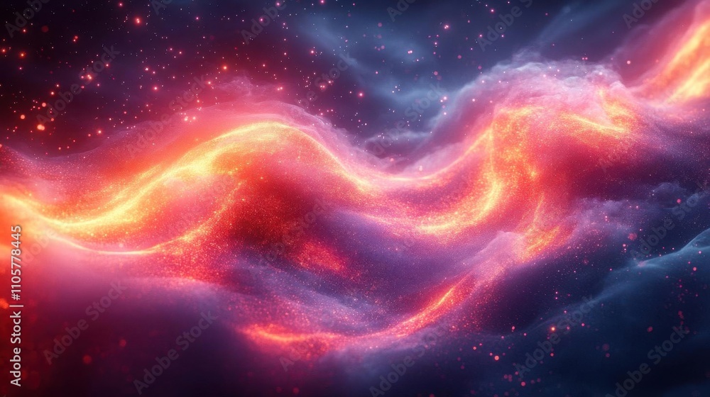 Cosmic swirling plasma with glowing vibrant edges, dynamic gradients, and particle effects Cosmic swirling plasma with glowing vibrant edges, dynamic gradients, and particle effects