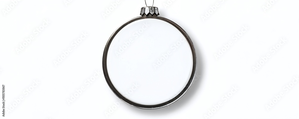 Circular frame-ball hanging on a wall, suitable for decoration or artwork display in a modern interior setting Circular frame-ball hanging on a wall, suitable for decoration or artwork display in a modern interior setting