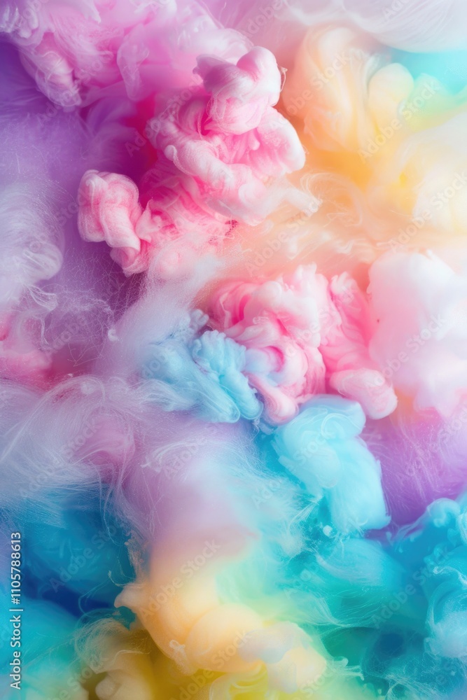 The image is a colorful and vibrant display of smoke, with pink, yellow, and blue hues blending together to create a dynamic and eye-catching scene. The smoke appears to be coming from a fire