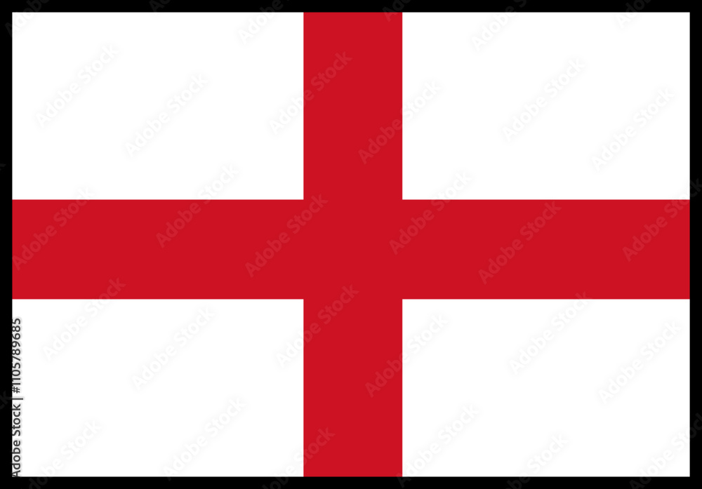 Obraz premium England Flag rectangle Icon