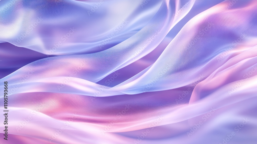 Obraz premium Abstract Draped Fabric Soft Lavender Purple Hues
