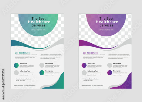 Modern Medical Healteare Flyer Poster Design