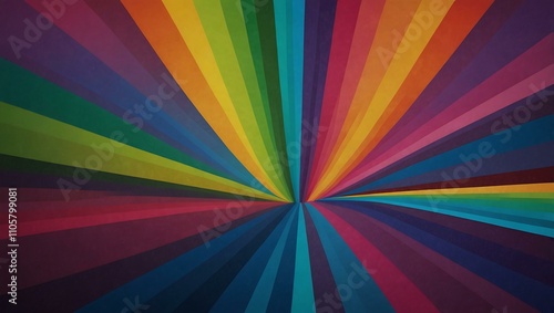 Colorful rainbow background with vibrant tech-inspired hues.