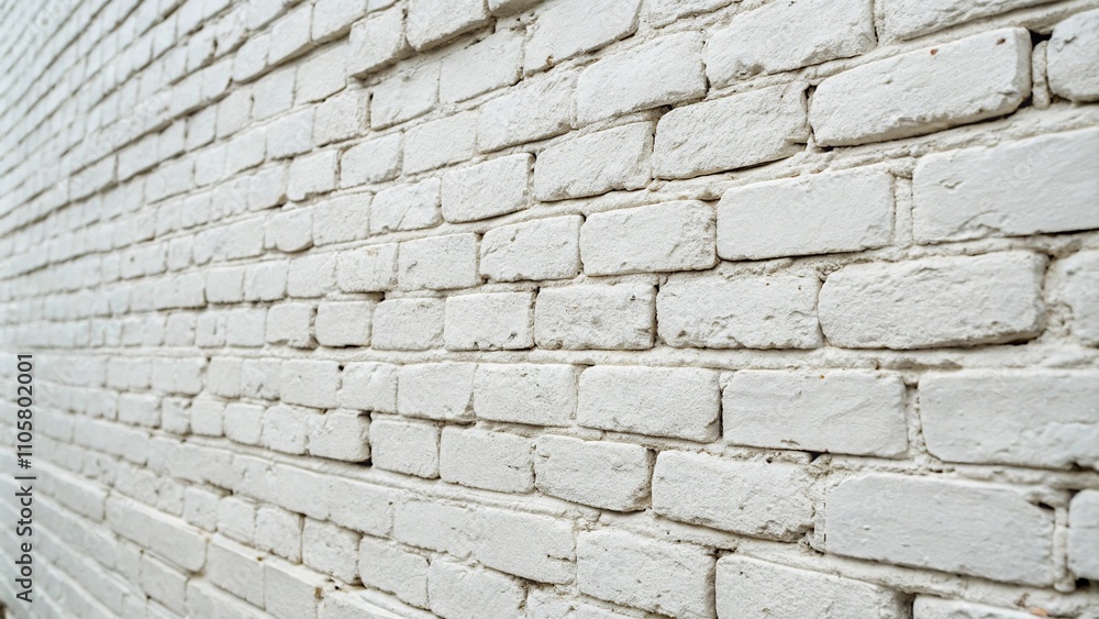 Close-up of a white brick wall with intricate mortar lines, detail, bricks, wall, shapes Close-up of a white brick wall with intricate mortar lines, detail, bricks, wall, shapes