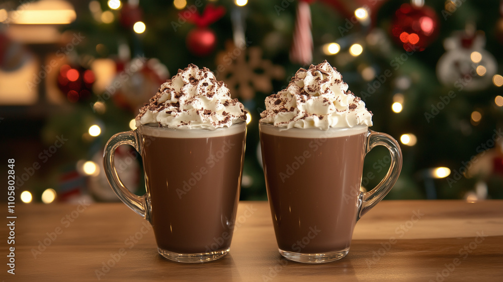 Obraz premium Cozy scene with warm drinks