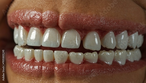 Combined removable denture made from acetone and acrylic. photo