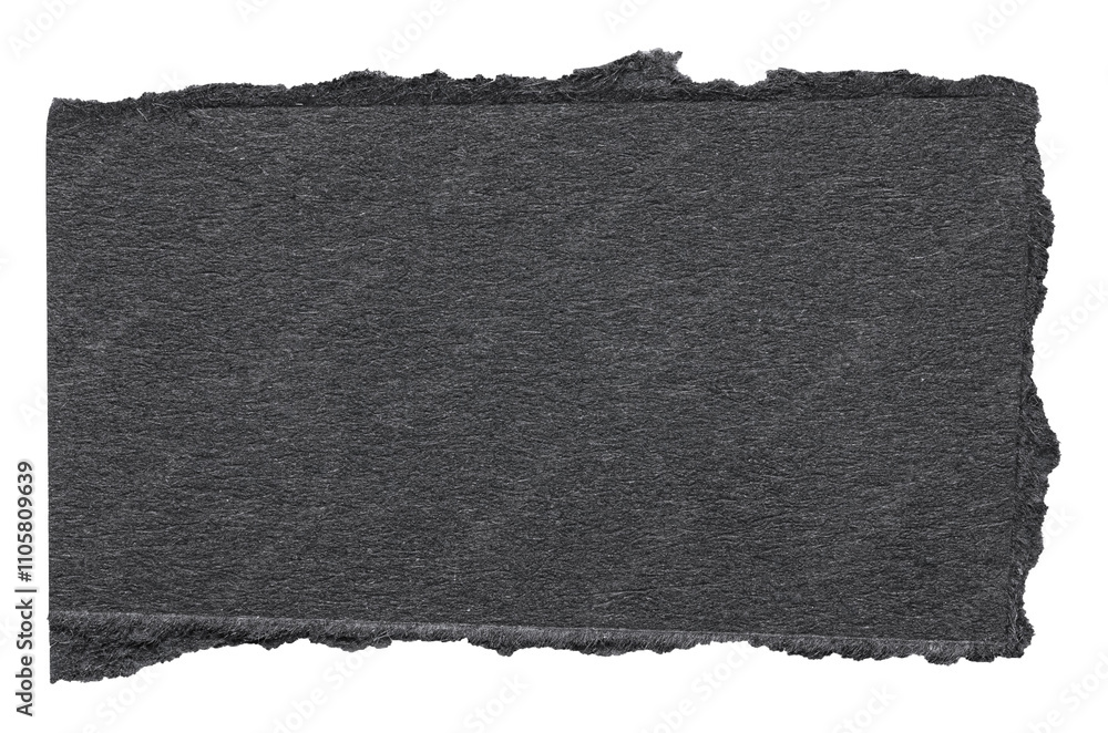 Isolated cut out torn piece of blank black paper note cardboard with texture and copy space for text, transparent png background design element Isolated cut out torn piece of blank black paper note cardboard with texture and copy space for text, transparent png background design element