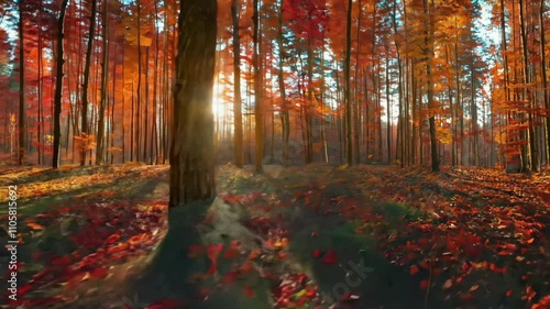 Four Seasons Timelapse: A Transition From Spring to Summer, Autumn, and Winter in a Forest