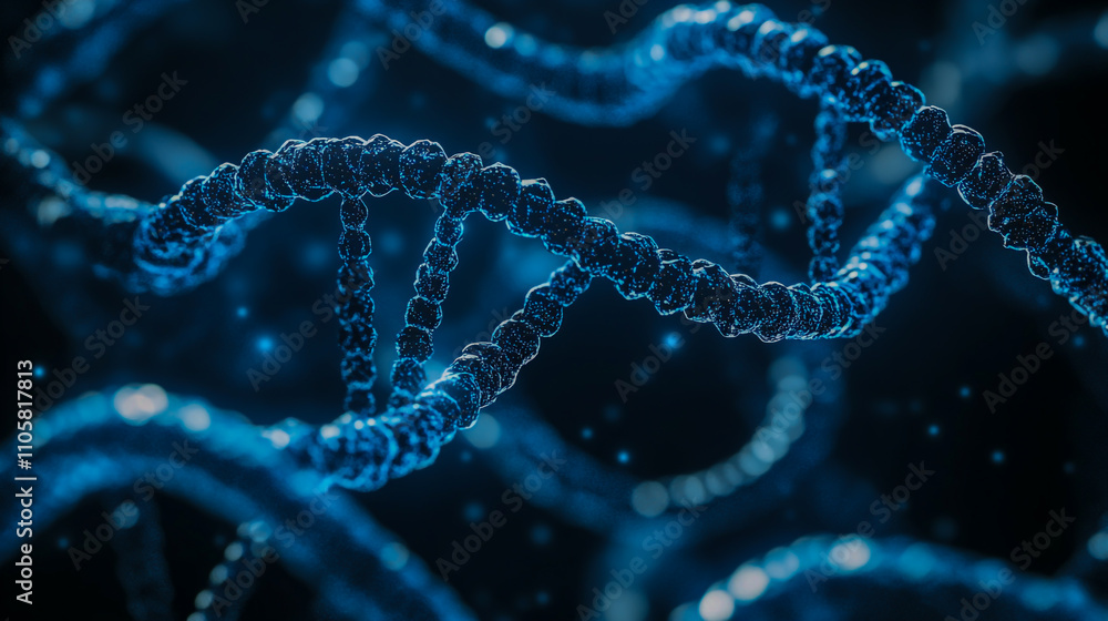 Abstract hexagonal DNA network with a clean background Abstract hexagonal DNA network with a clean background