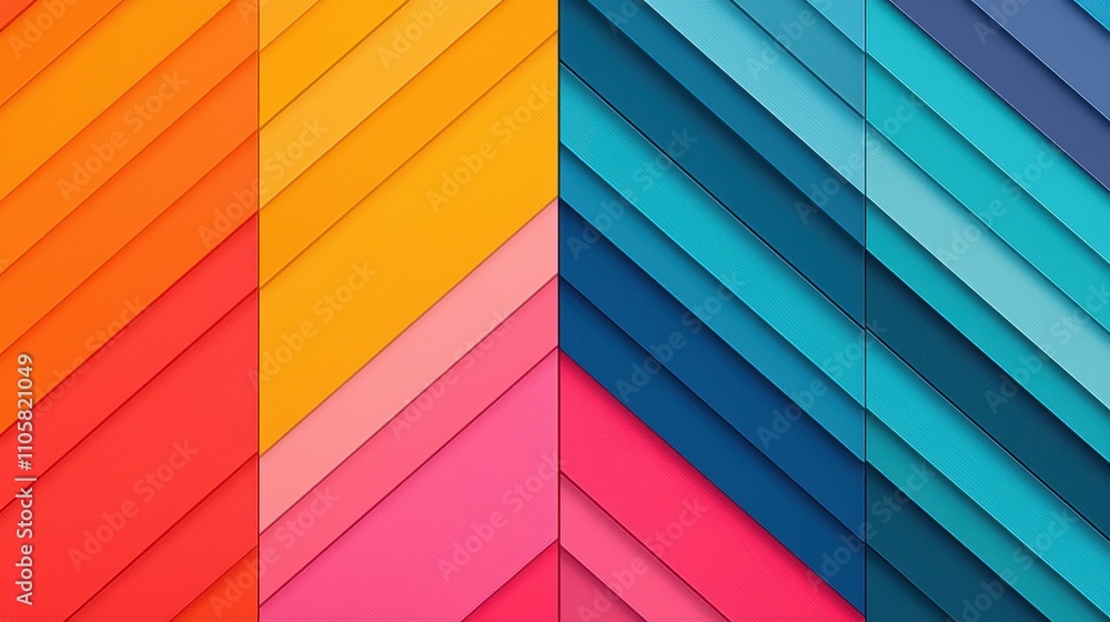 Vibrant Geometric Pattern with Bright Colors and Layered Textures in Design Vibrant Geometric Pattern with Bright Colors and Layered Textures in Design
