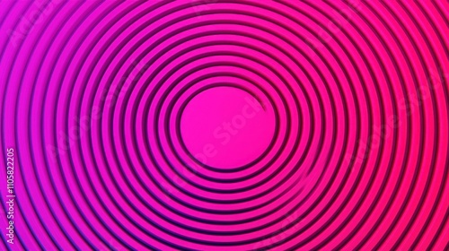 Abstract Circular Patterns in Gradient Pink and Purple Tones with Optical Illusion Effect