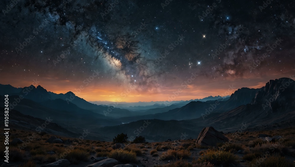 Cosmic wilderness, ethereal and vast. Cosmic wilderness, ethereal and vast.